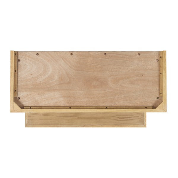 Haylina 4 Shelf Wood Bookcase in Natural