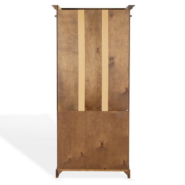 Francesco 4 Shelf Wood Bookcase in Walnut