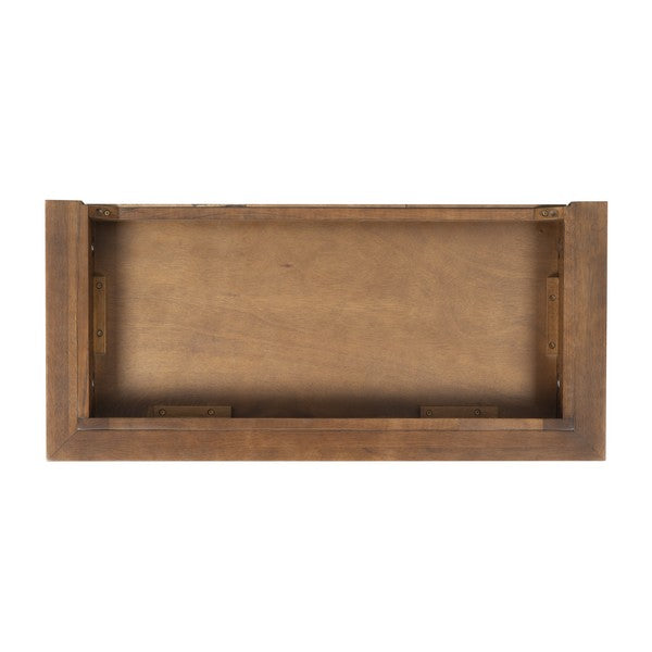 Francesco 4 Shelf Wood Bookcase in Walnut