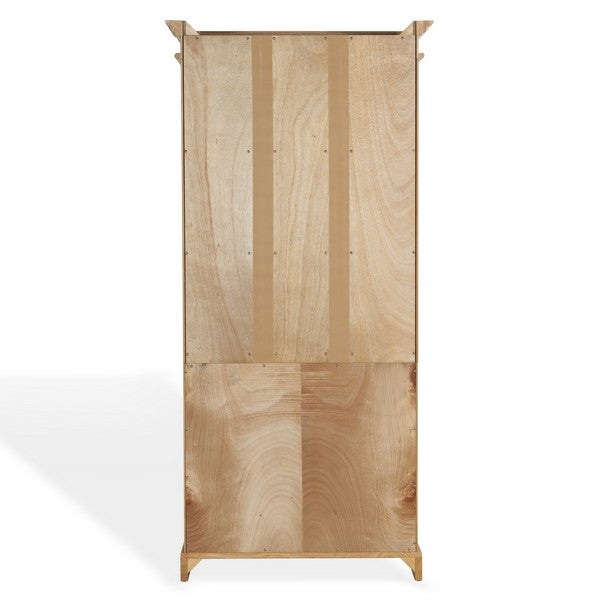 Francesco 4 Shelf Wood Bookcase in Natural