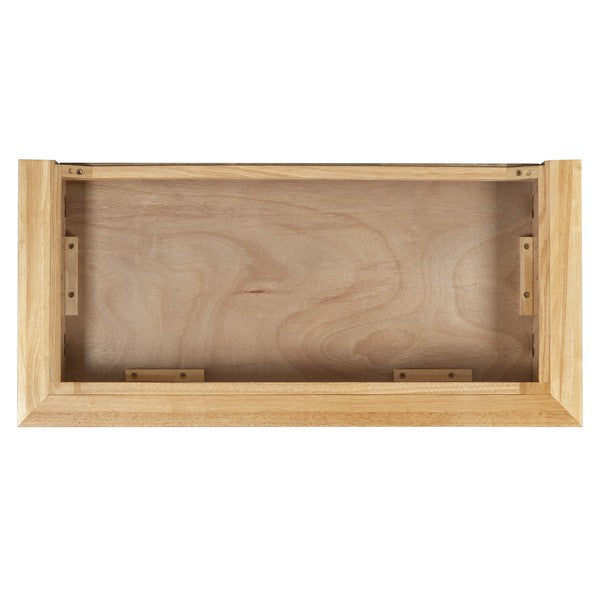 Francesco 4 Shelf Wood Bookcase in Natural
