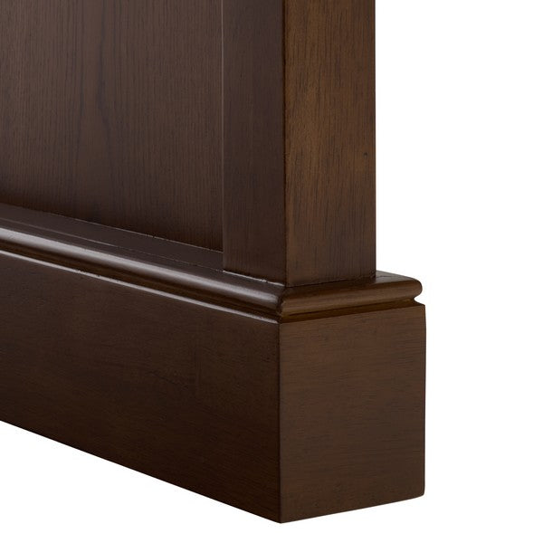 Francesco 4 Drawer Wood Desk in Walnut