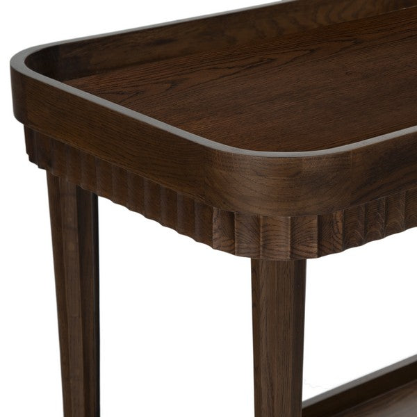 Feliciabriana Wood Bar Cart in Walnut