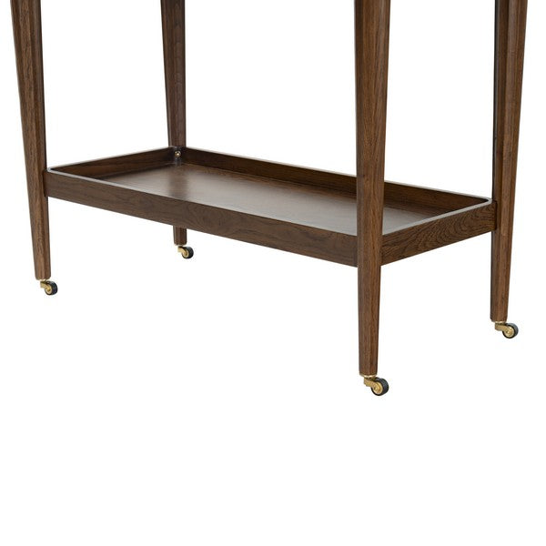 Feliciabriana Wood Bar Cart in Walnut