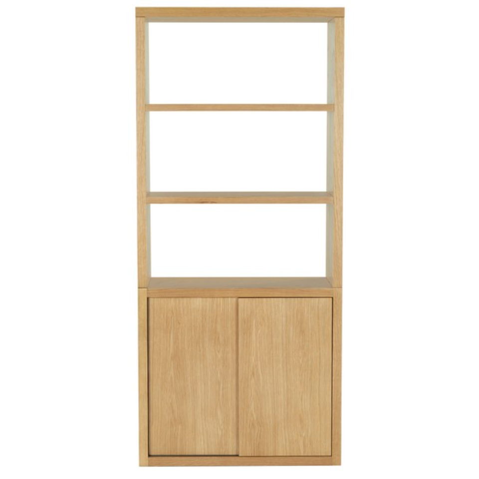 Elanna Wood 4 Shelf Bookcase in Natural