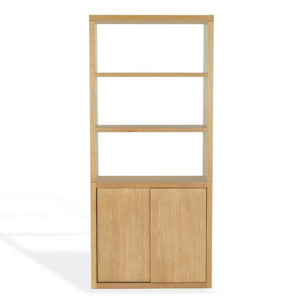 Elanna Wood 4 Shelf Bookcase in Natural