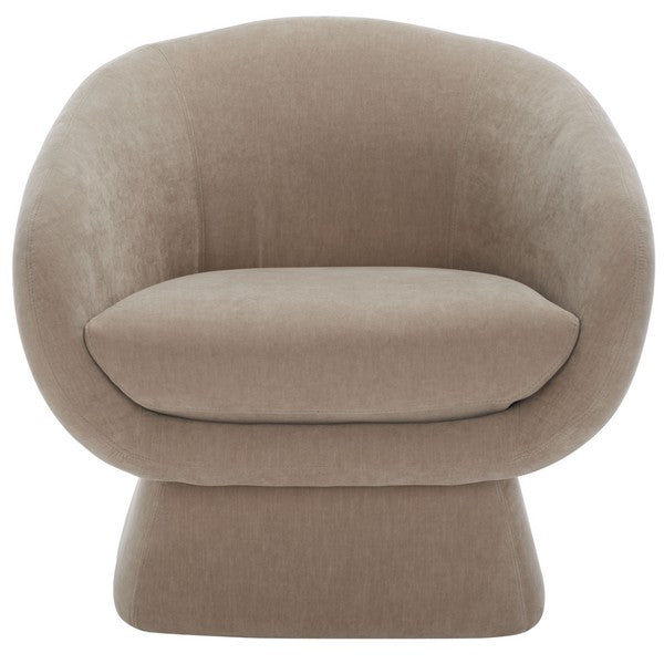 Kiana Light Brown Modern Accent Chair - The Mayfair Hall