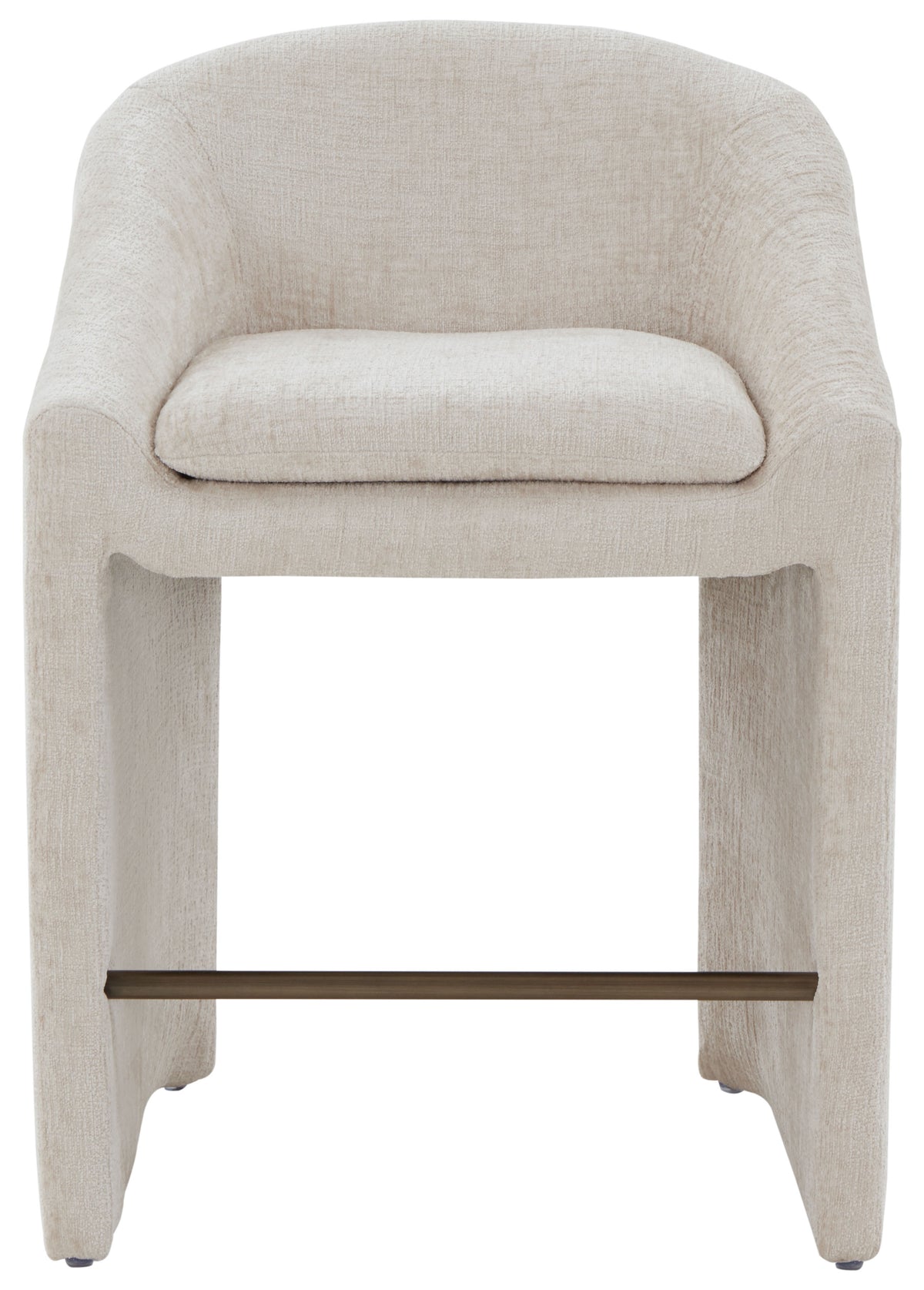 Kagan Chenille Counter Stool in Cream