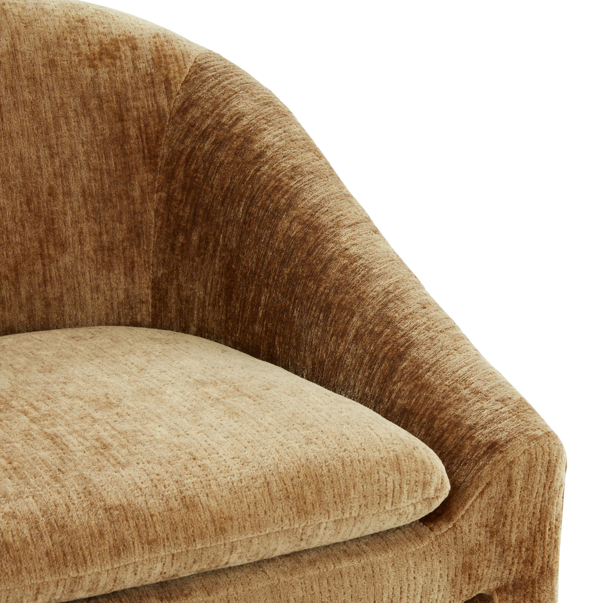 Kagan Chenille Counter Stool in Amber