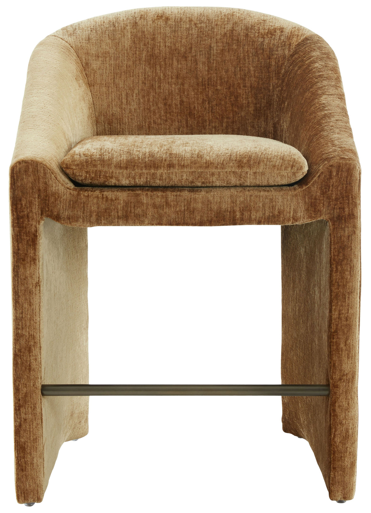 Kagan Chenille Counter Stool in Amber
