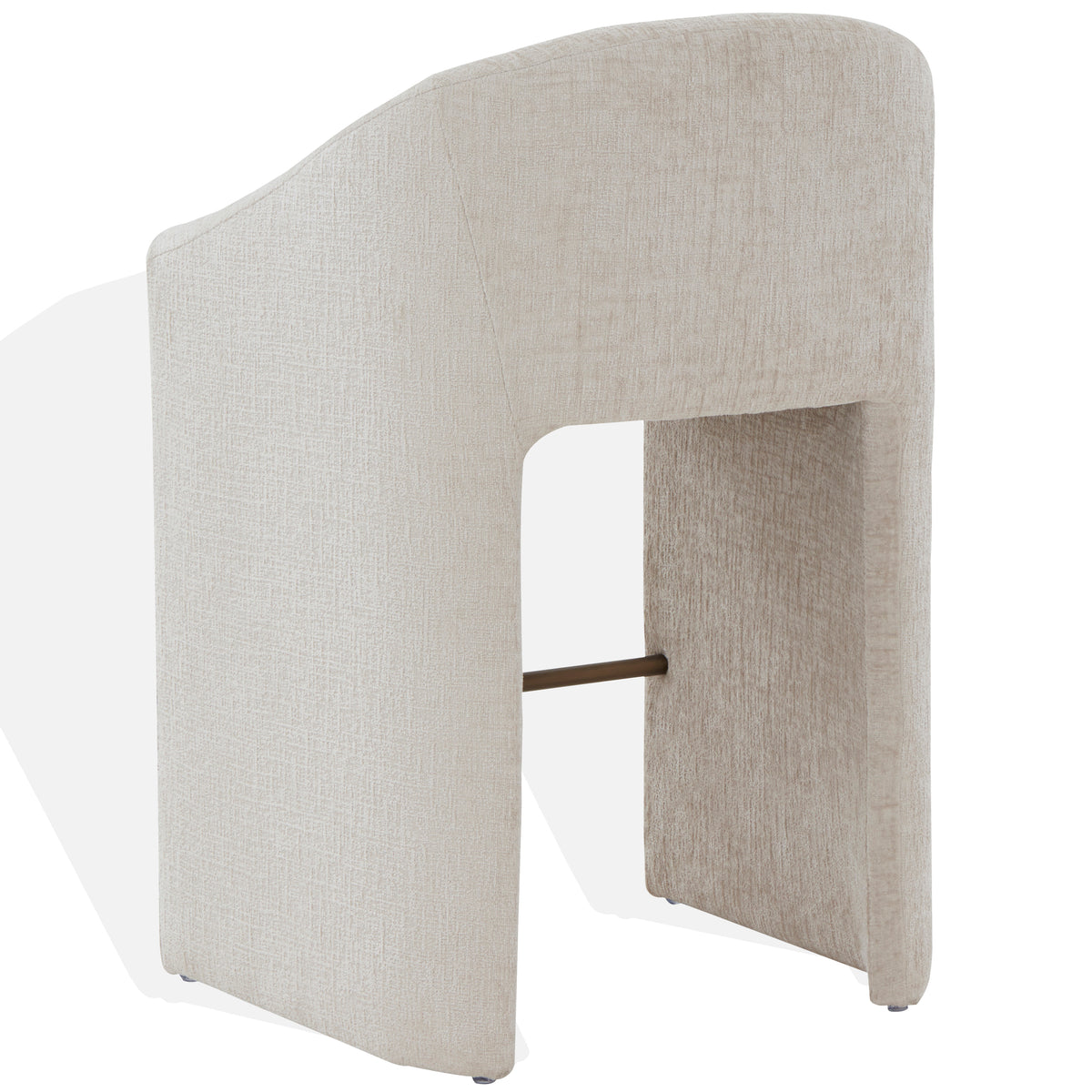 Kagan Chenille Barstool in Cream