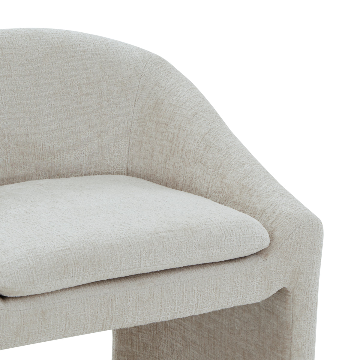 Kagan Chenille Barstool in Cream