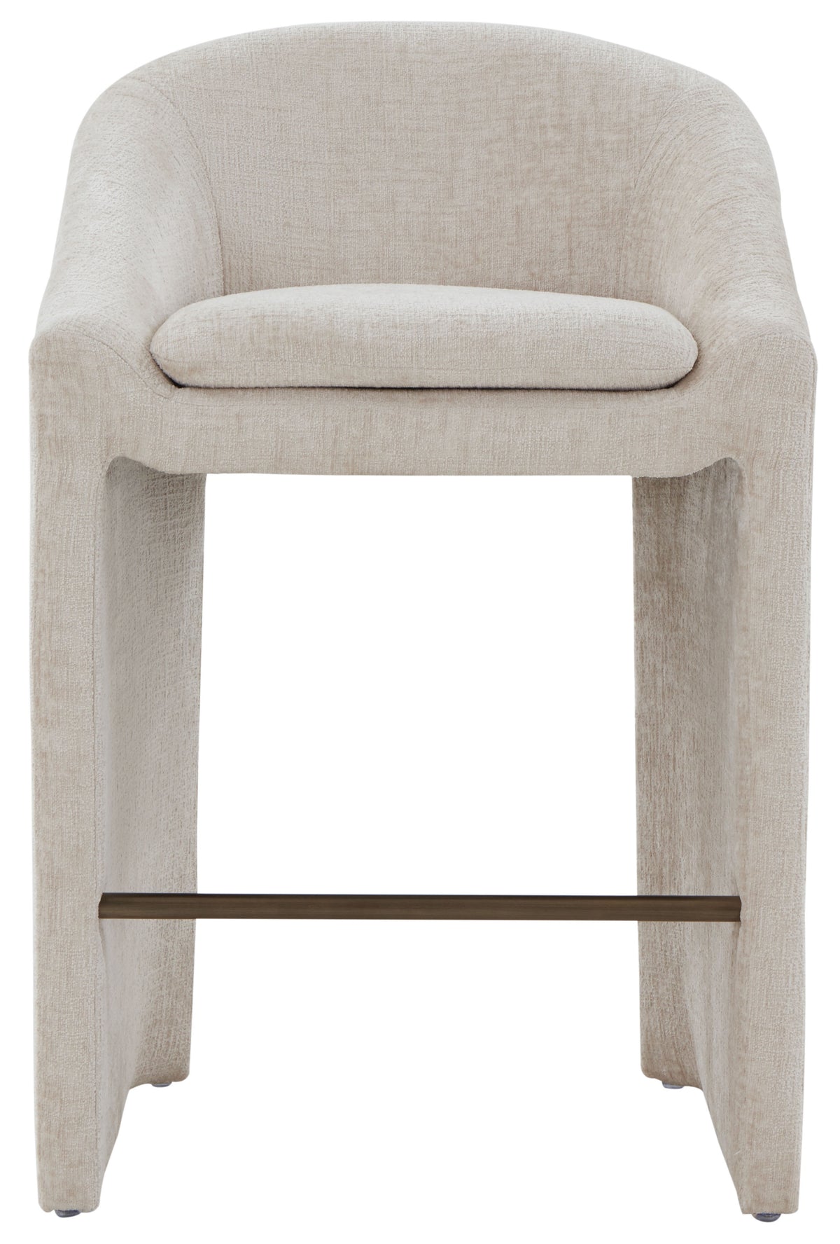 Kagan Chenille Barstool in Cream