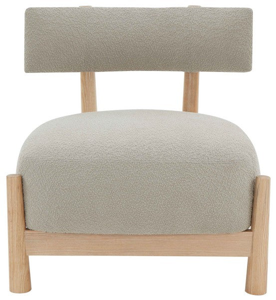 Edwardina Taupe/Natural Boucle Accent Chair - The Mayfair Hall