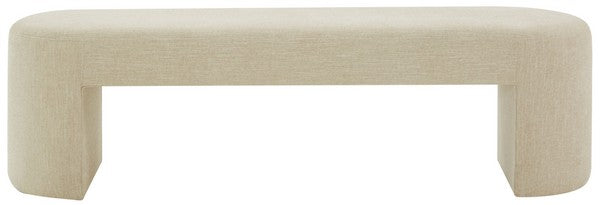 Dallyce Beige Upholstered Bench - The Mayfair Hall