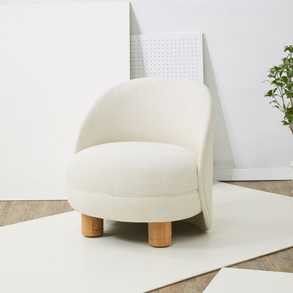 Gracelyn Ivory/Natural Boucle Accent Chair - The Mayfair Hall