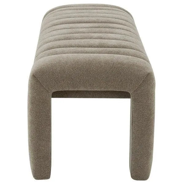 Safavieh Bellisima Brown Channel Tufted Bench
