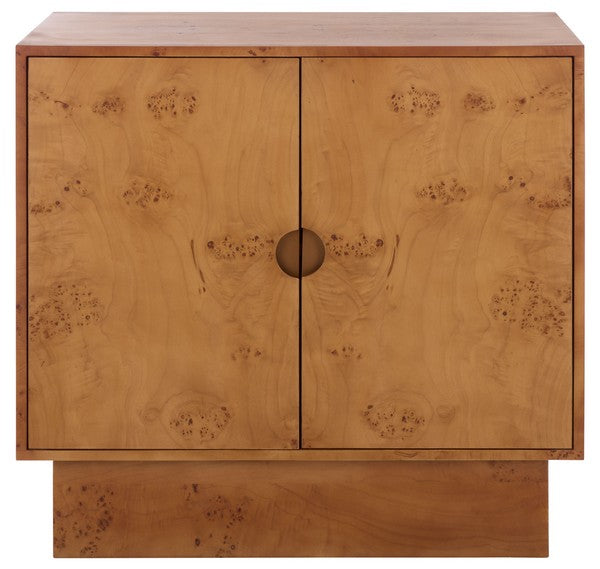 Tessly Burl Veneer Chest in Walnut Burl