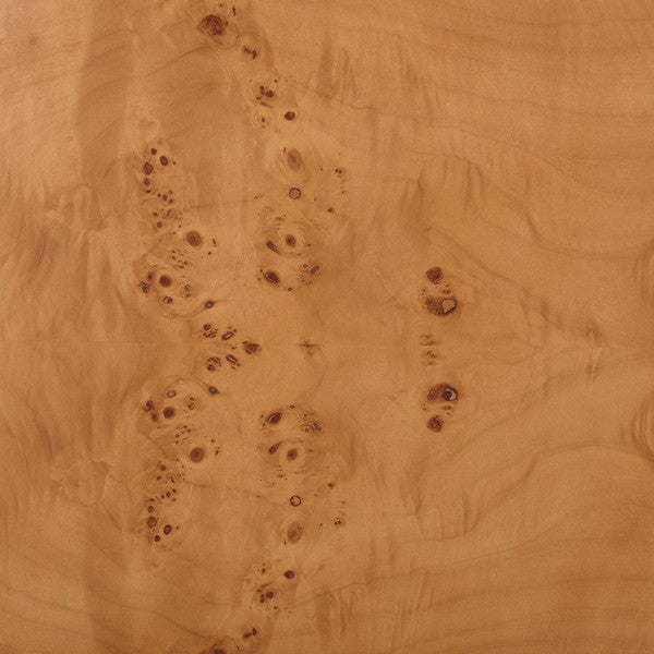 Tessly Burl Veneer Chest in Walnut Burl