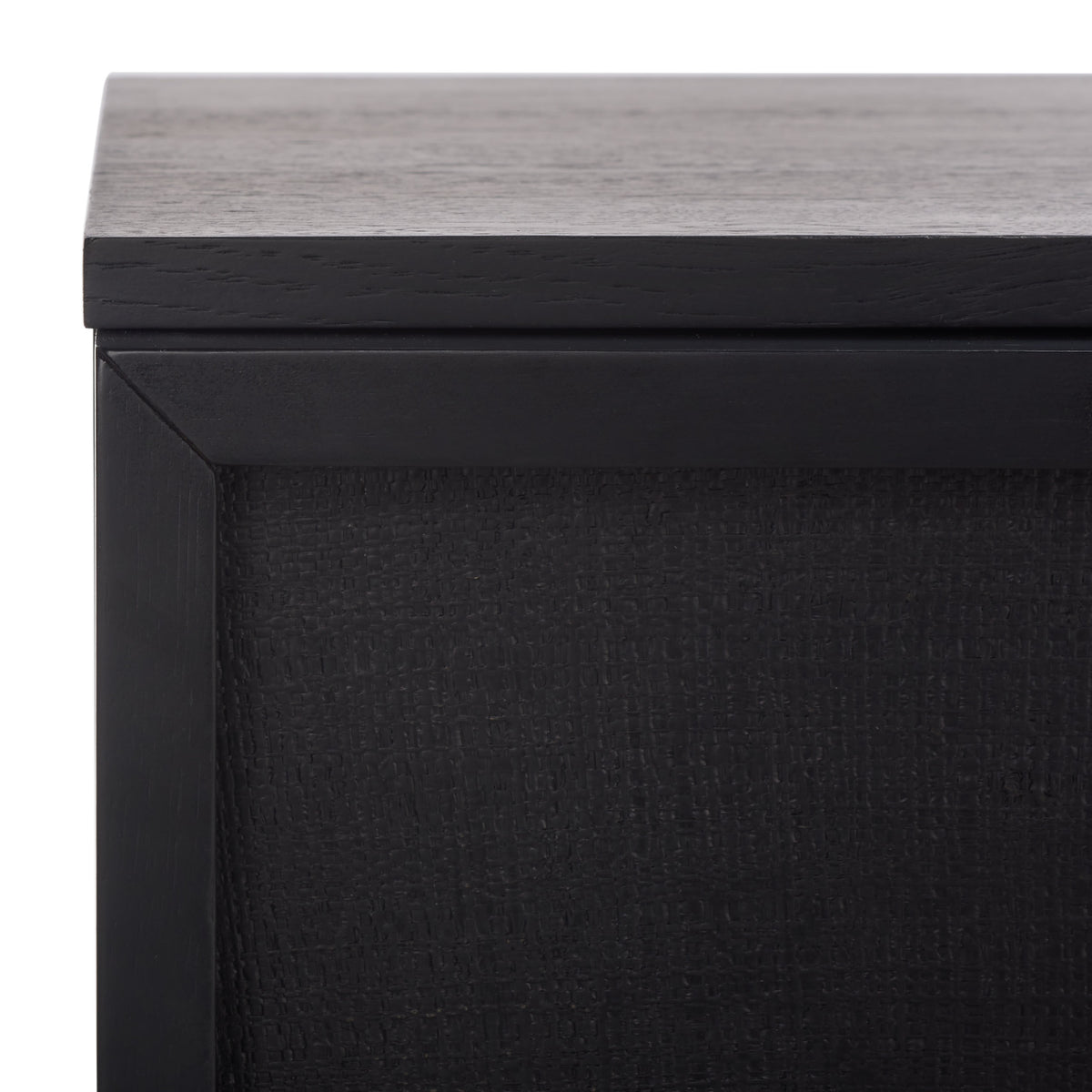 Zeus 6 Drawer Wood Dresser in Black