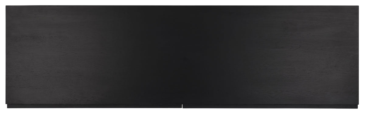 Zeus 6 Drawer Wood Dresser in Black