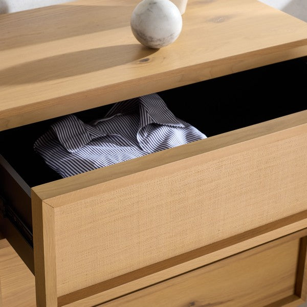 Zeus 6 Drawer Dresser in Natural