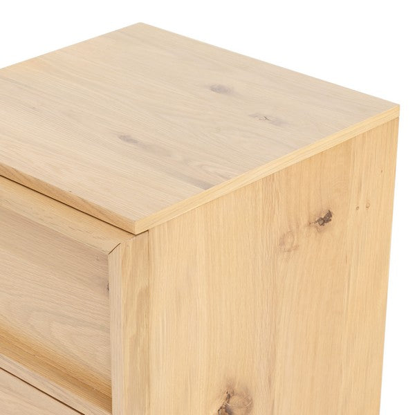 Zeus 2 Drawer Nightstand in Natural