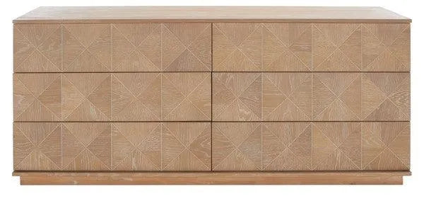 Safavieh Patty Natural 6-Drawer Dresser