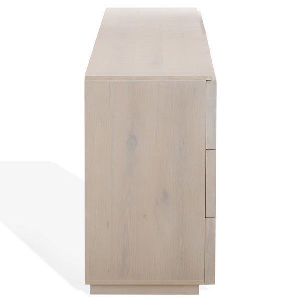 Zeus 9 Drawer Dresser in Light Gray