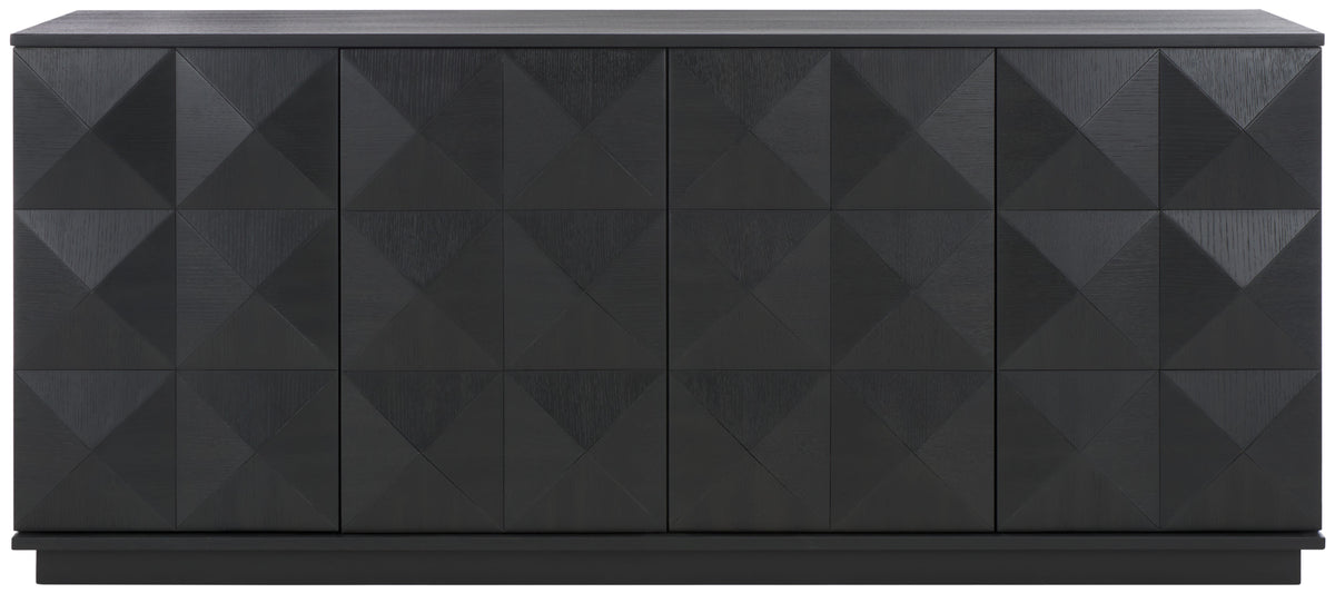 Patty 4 Door Sideboard in Black