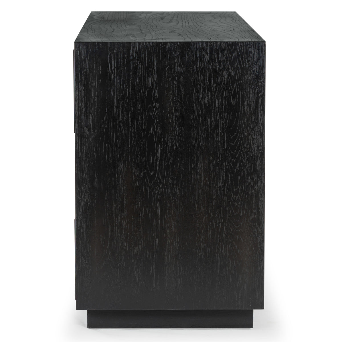 Riabelle Wood 6 Drawer Dresser in Black