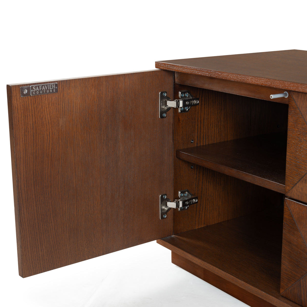 Patty 2 Door Wood Sideboard and Media Stand in Walnut