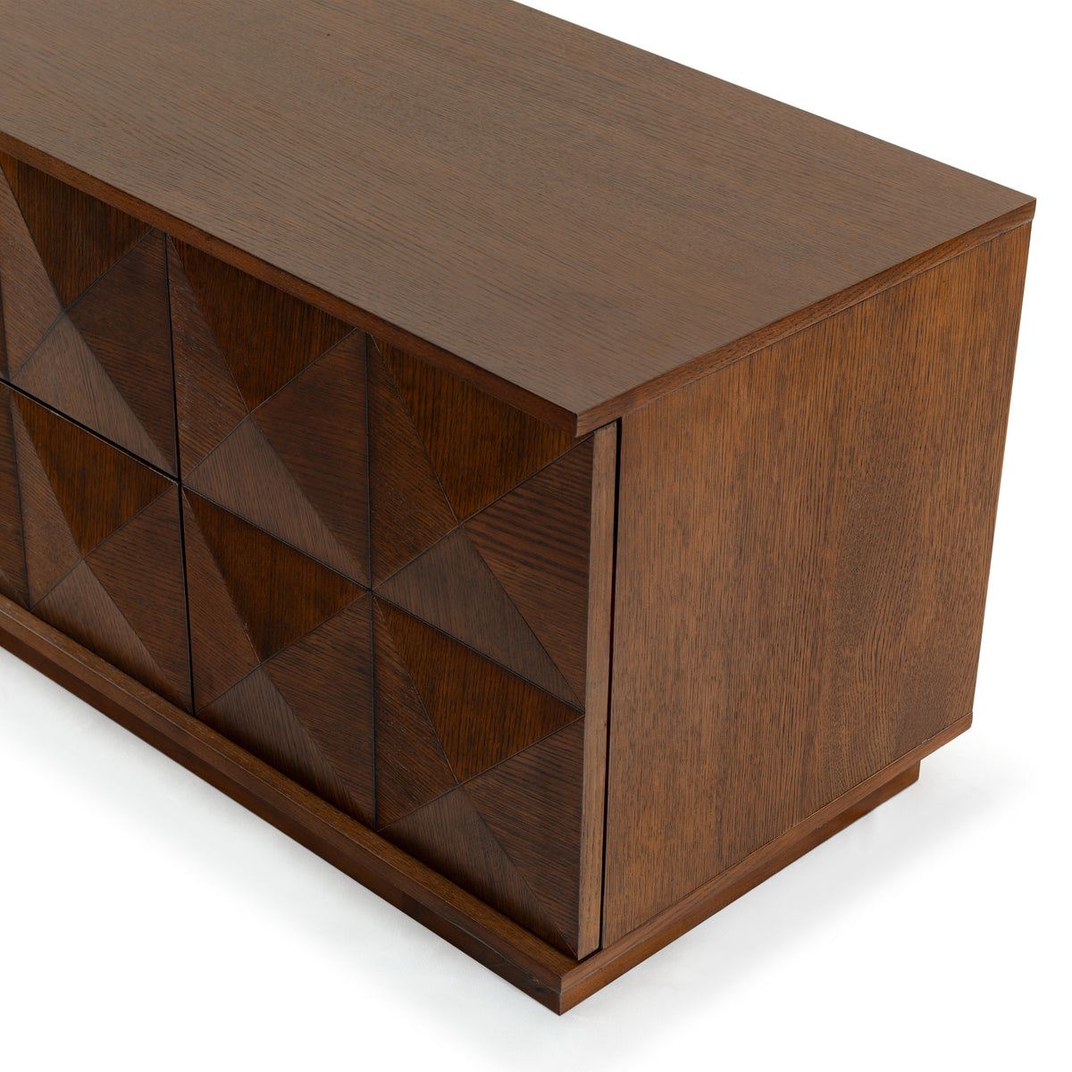 Patty 2 Door Wood Sideboard and Media Stand in Walnut