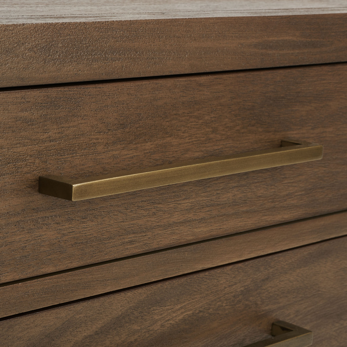Ariella 3 Drawer Wood Nightstand in Brown