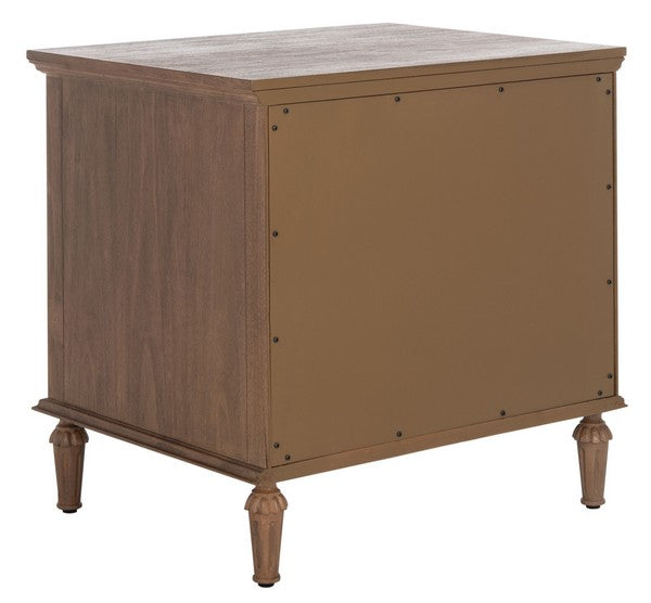Lisabet 1 Drawer Wood Nightstand in Brown