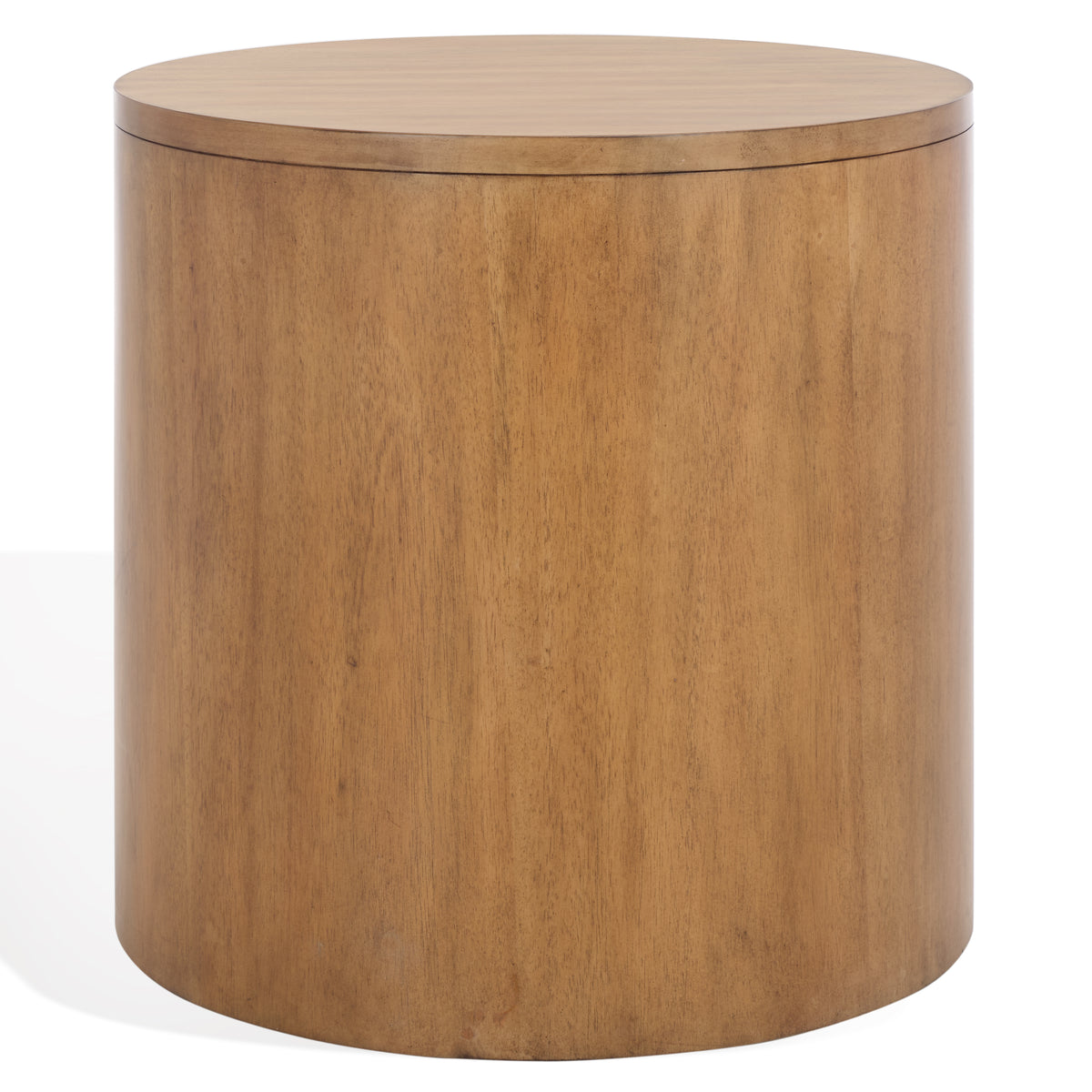 Daiya Round 1 Drawer Wood Nightstand in Natural
