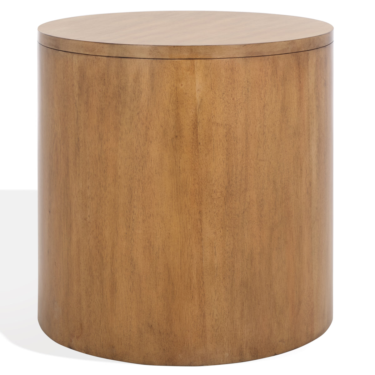 Daiya Round 1 Drawer Wood Nightstand in Natural