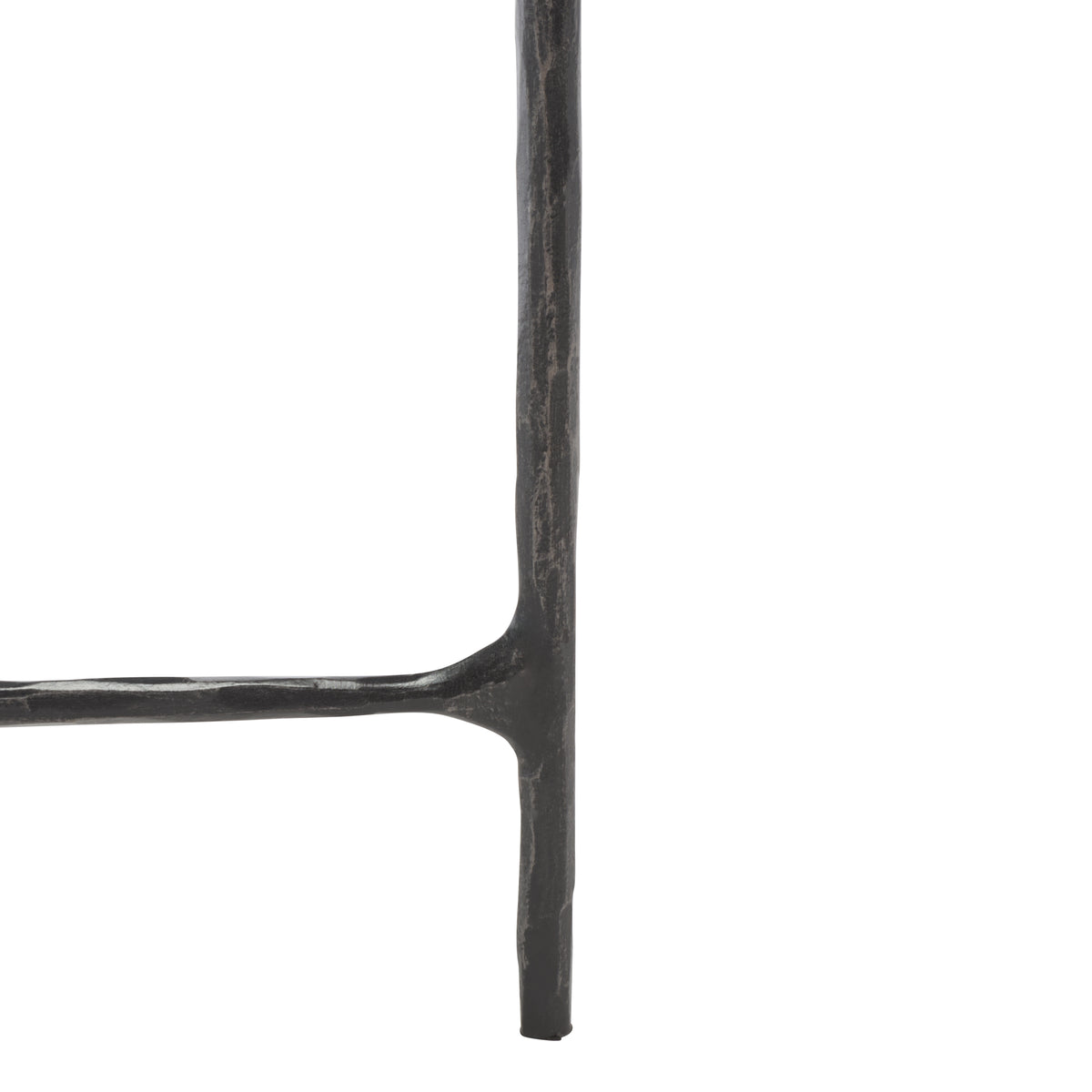 Jessa Rectangle Metal Coffee Table in Black and White
