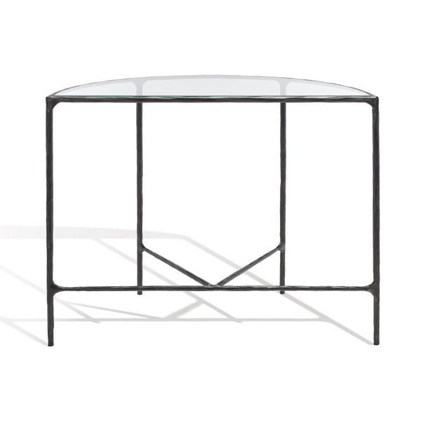 Jessa Black Forged Metal Console Table - The Mayfair Hall