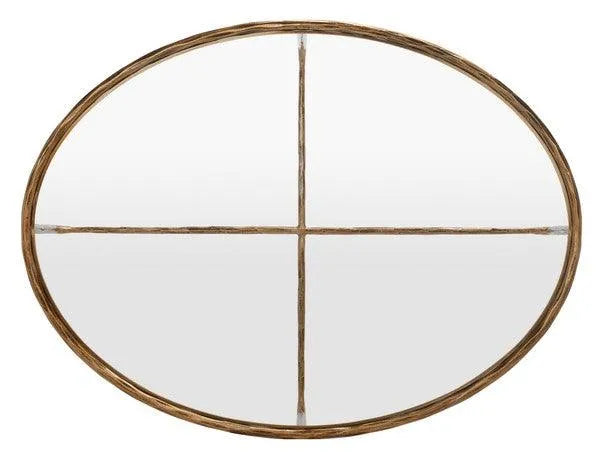 Safavieh Jessa Brass Oval Metal Coffee Table