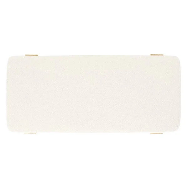 Jessa Boucle Bench in Ivory - The Mayfair Hall