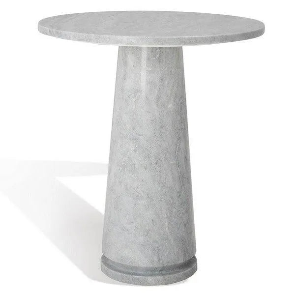 Safavieh Valentia Marble Accent Table in Light Gray