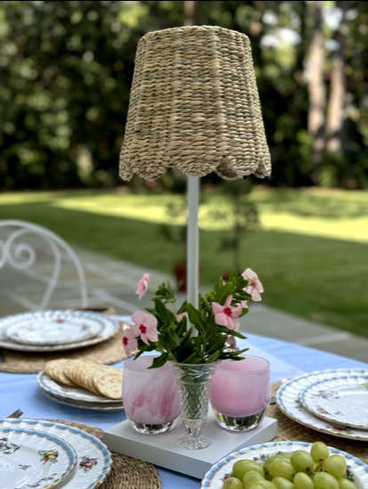 Large Seagrass Shade Cover (Scalloped in Natural)