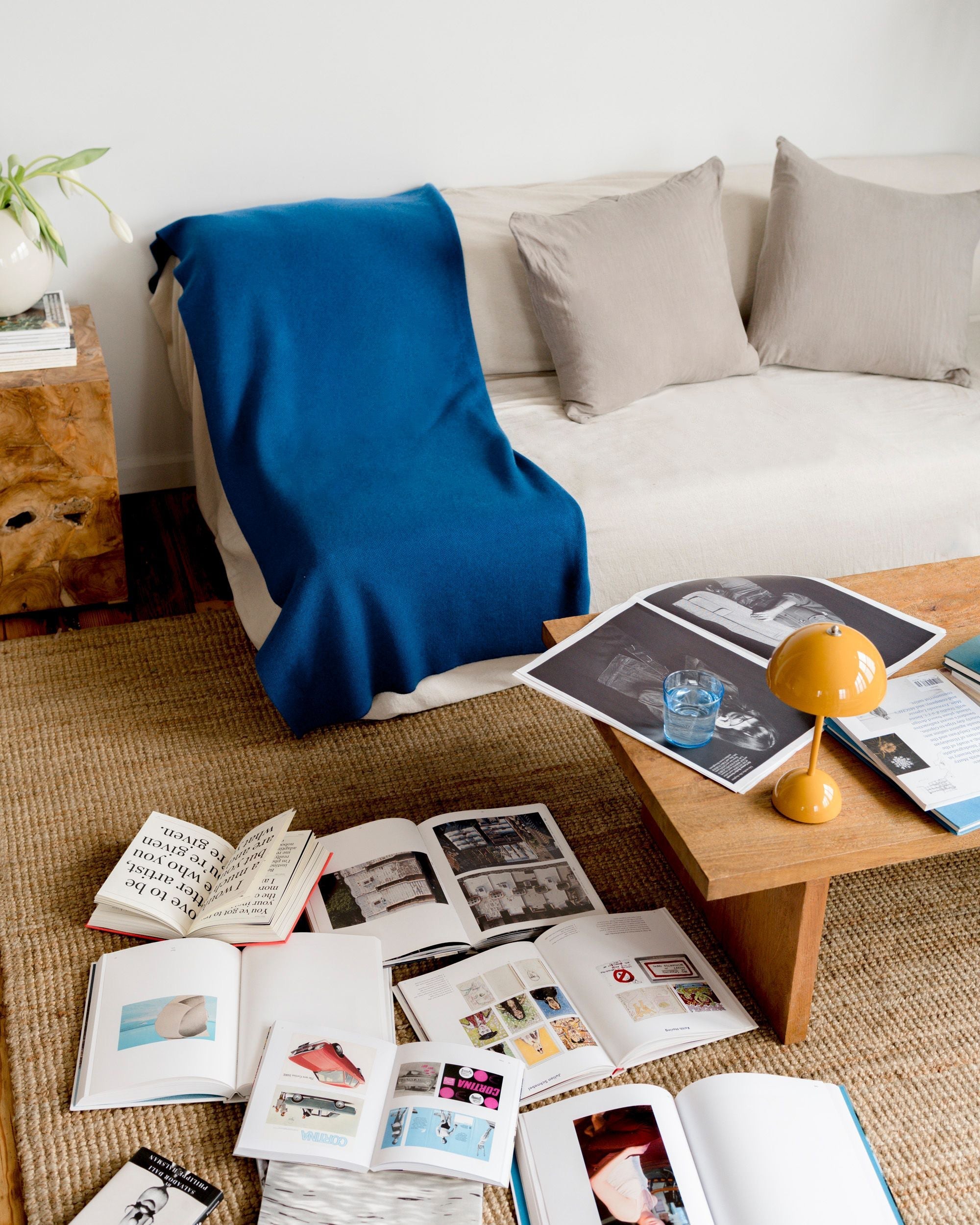 Washed Linen Cushion Cover-Natural