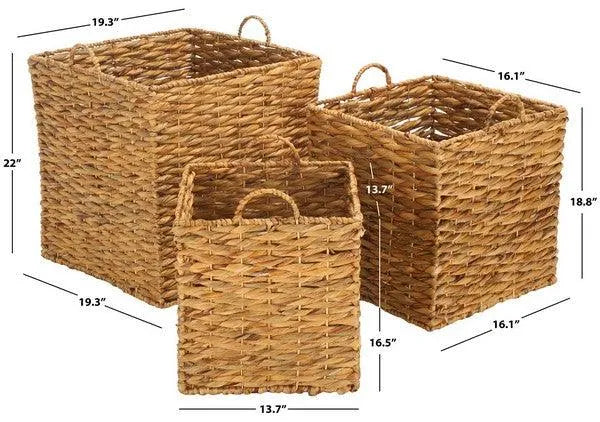Safavieh Howell Natural Baskets - Set of 3