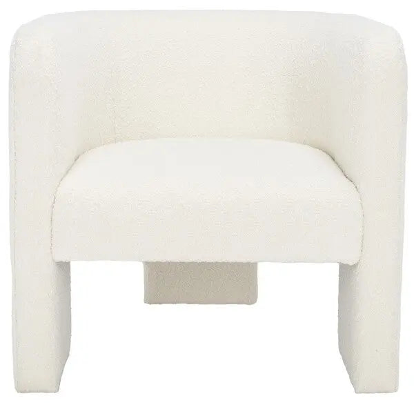 Sammie 3 Leg Ivory Boucle Accent Chair - The Mayfair Hall