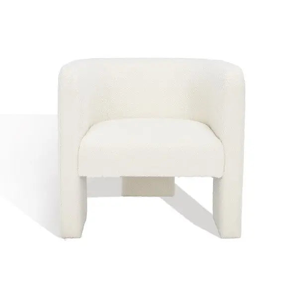 Sammie 3 Leg Ivory Boucle Accent Chair - The Mayfair Hall