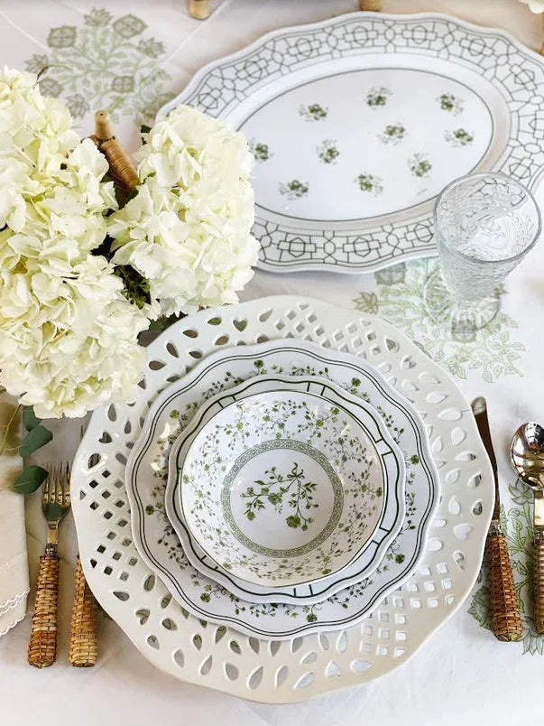Spring Green Melamine Dinnerware Collection - The Mayfair Hall