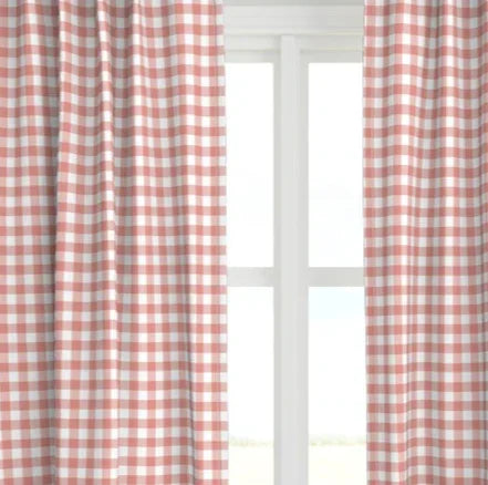 Iva in Coral Drapery Panel - The Mayfair Hall