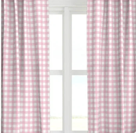 Iva in Sunset Pink Drapery Panel - The Mayfair Hall
